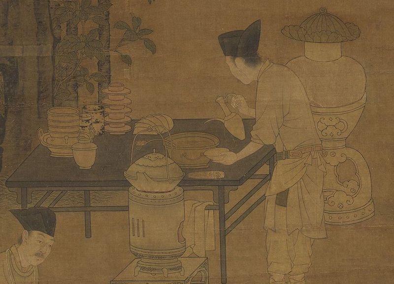 重拾“圍爐煮茶”文化，一起看看故宮藏畫(huà)里的“圍爐煮茶”[精制鋼圍爐茶桌](圖4)