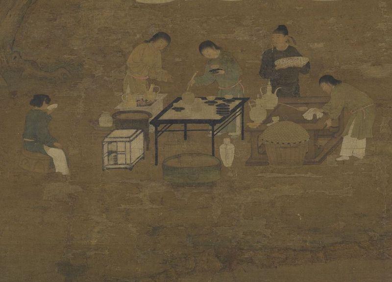 重拾“圍爐煮茶”文化，一起看看故宮藏畫(huà)里的“圍爐煮茶”[精制鋼圍爐茶桌](圖6)
