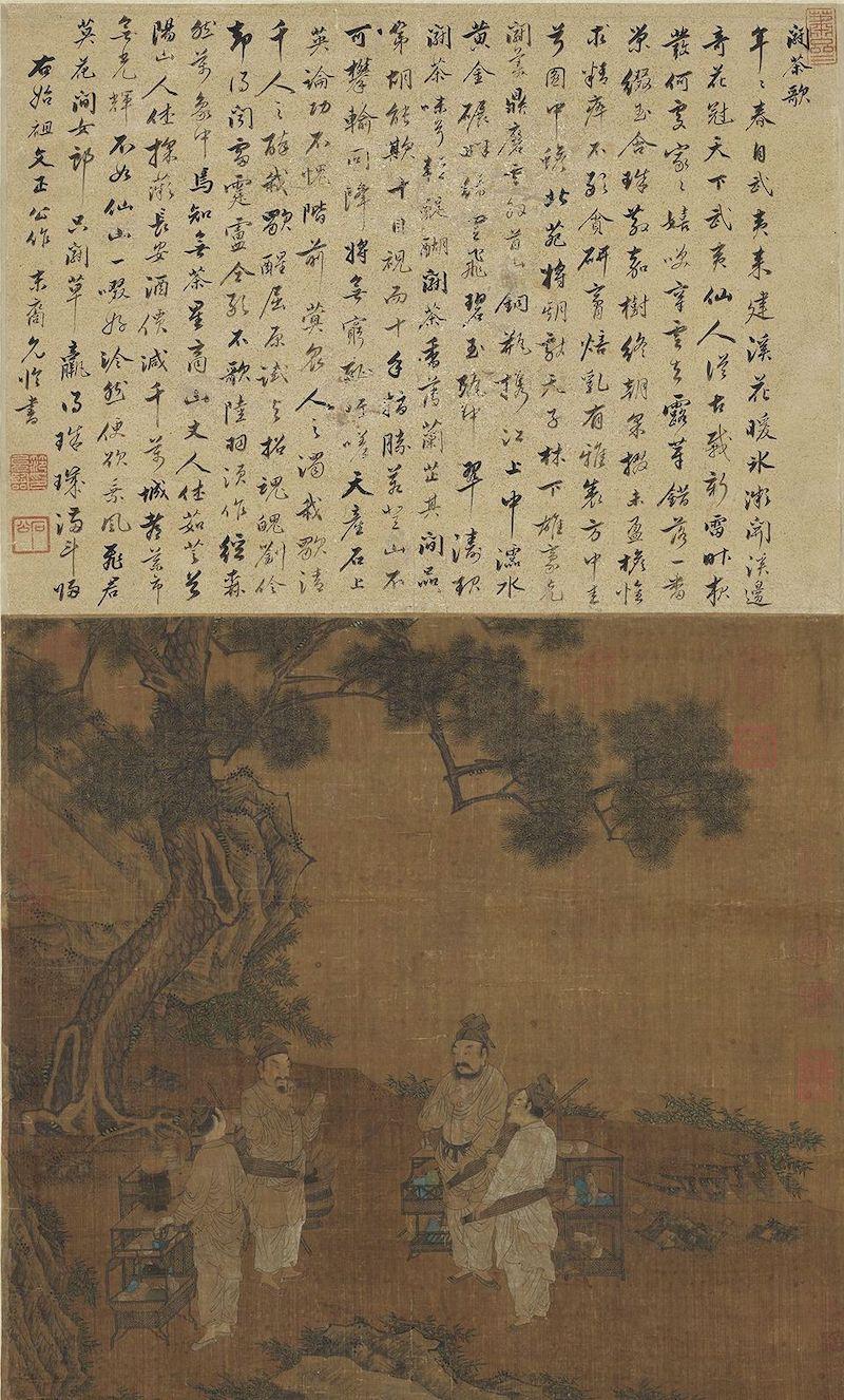 重拾“圍爐煮茶”文化，一起看看故宮藏畫(huà)里的“圍爐煮茶”[精制鋼圍爐茶桌](圖7)